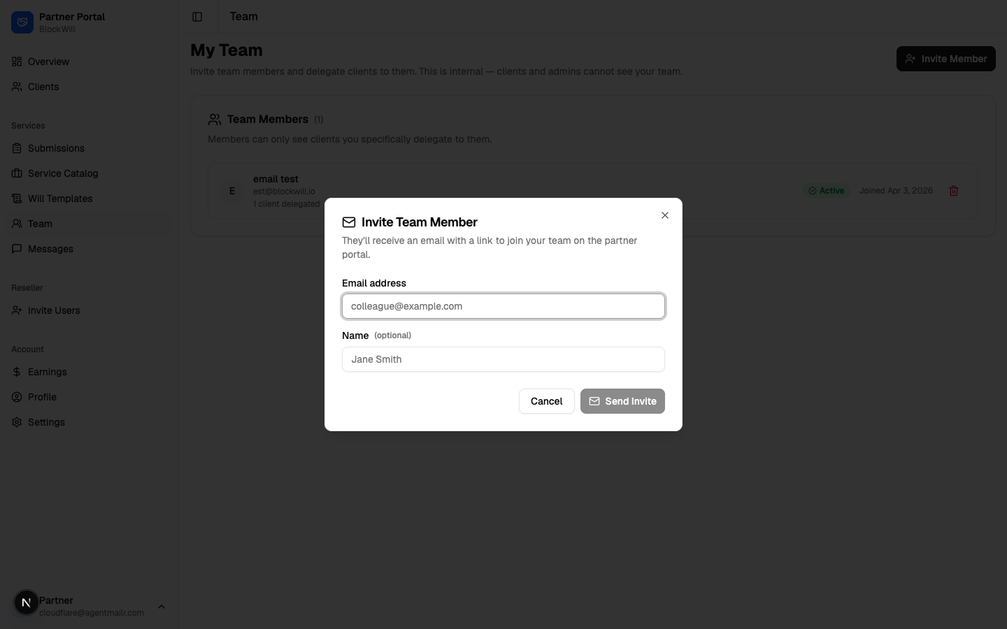 Invite member